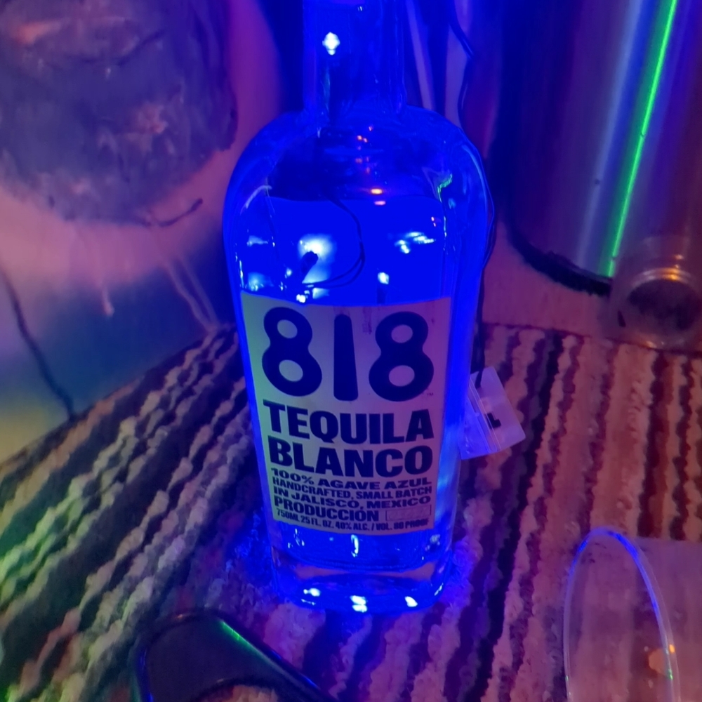 818 tequila bottle light battery operated